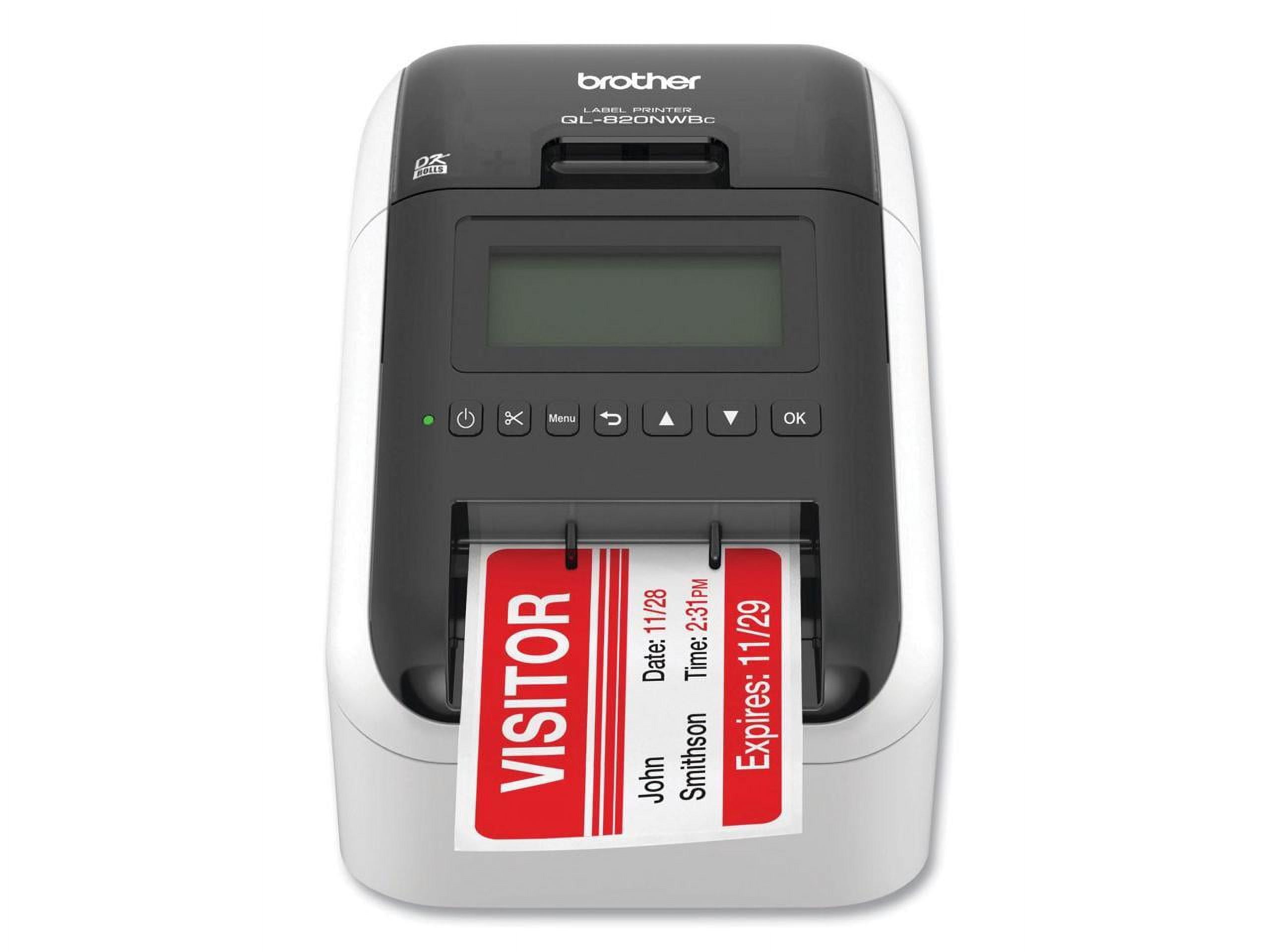 Brother QL 820NWBC Desktop Direct Thermal Printer Two color Label Print