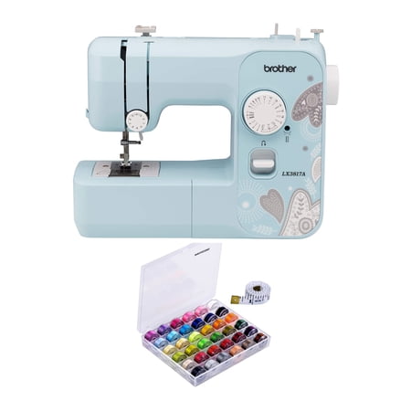 Brother RLX3817A 17-Stitch Sewing Machine with Threads Set Used