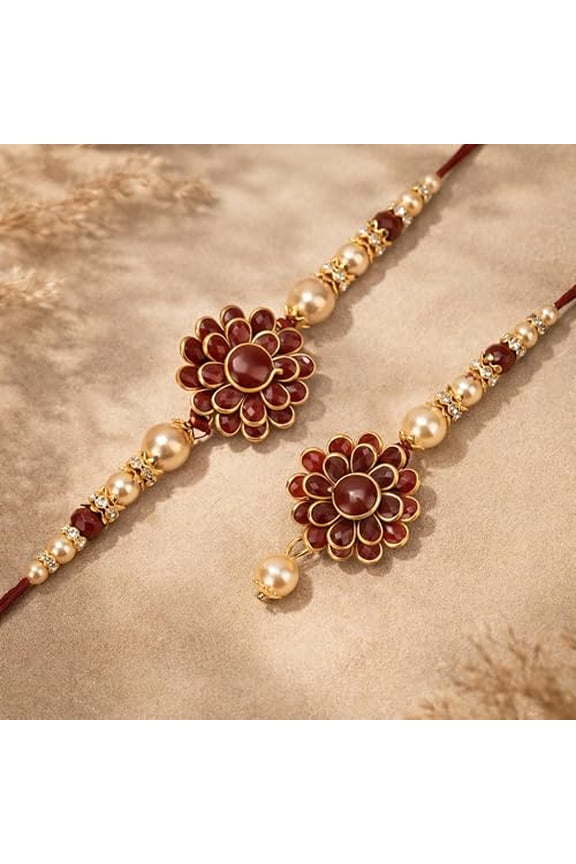 Brother Rakhi with Greeting Card | Rakhi Gifts for Brother, Sister, Bhaiya, Bhabhi for Indian Raksha Bandhan Festival (B2B2K)