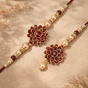 Brother Rakhi with Greeting Card | Rakhi Gifts for Brother, Sister, Bhaiya, Bhabhi for Indian Raksha Bandhan Festival B2B2K