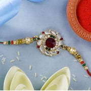 Brother Rakhi with Greeting Card | Rakhi Thread | Rakhi Gifts for Brother, Sister, Bhaiya, Bhabhi for Indian Rakhi Raksha Bandhan Festival K14