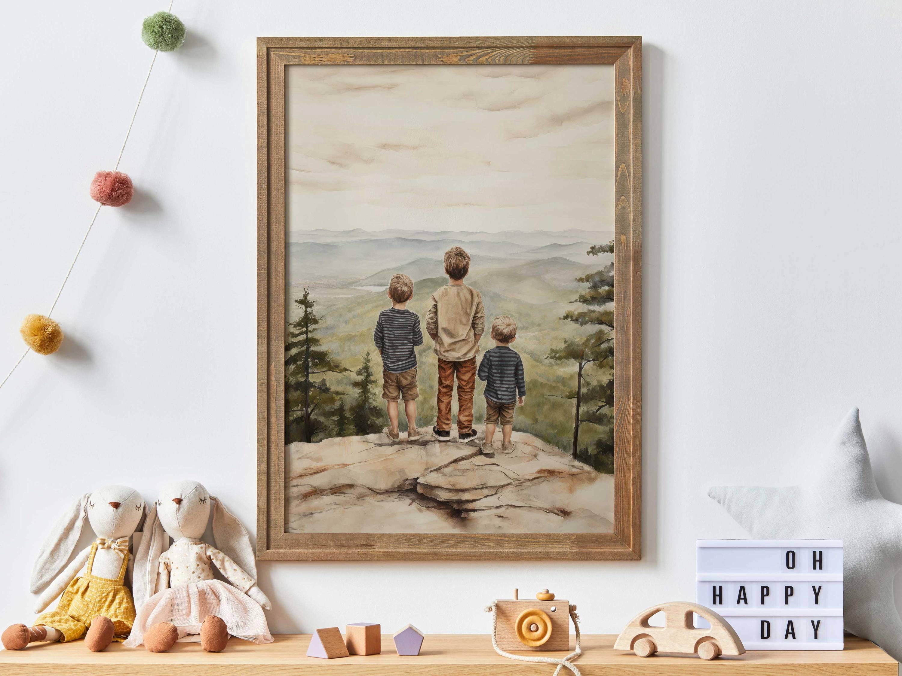 Brother Room Decor, Brothers Bedroom, Three Brothers Painting, Best ...