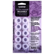 Brother SA156 White Polyester Sewing Thread, 105 Yards, 60 Weight (10 Pack)