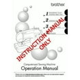 thumbnail image 1 of Brother SB700T Sewing Machine Owners Instruction Manual, 1 of 1