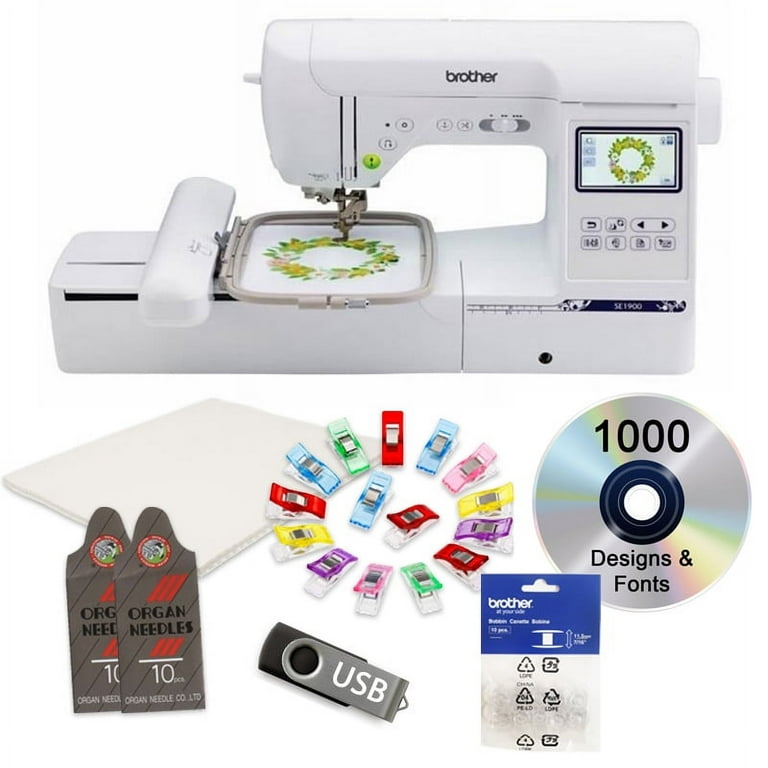 Brother SE1900 Computerized Sewing and Embroidery Machine with $199 Bonus  Bundle