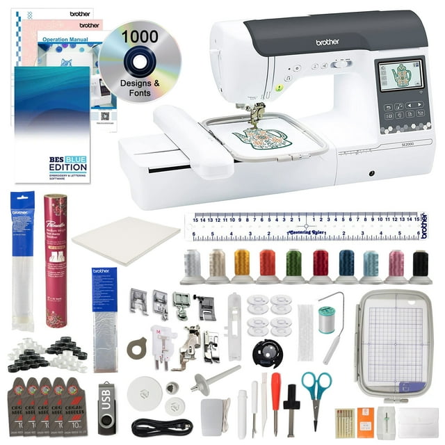 Brother SE2000 Computerized Sewing and Embroidery Machine, 5" x 7" Hoop