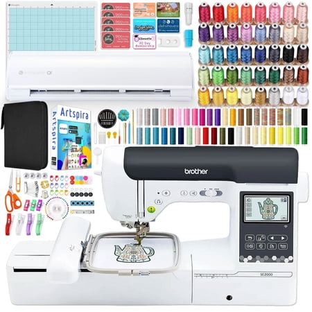 Brother SE2000 Embroidery & Sewing Machine Bundle w/ Silhouette Cameo 5