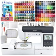 Brother SE2000 Embroidery & Sewing Machine w/ 130 Thread Spools & Accessories