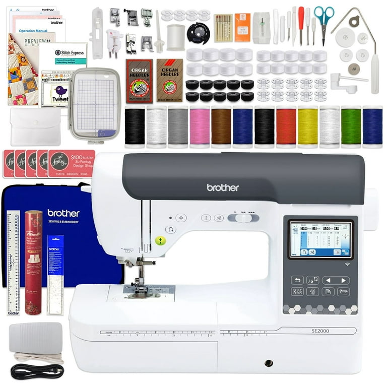 Embroidery Supplies for Brother SE2000 Sewing & Embroidery Machine - FREE  Shipping over $49.99 - Pocono Sew & Vac