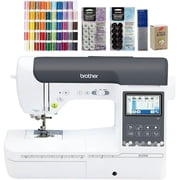 Brother SE2000 Sewing and Embroidery Machine, 63-Piece Thread Set, 20 Bobbins, 100-Piece 75/11 Embroidery Needles, Stabilizer Roll