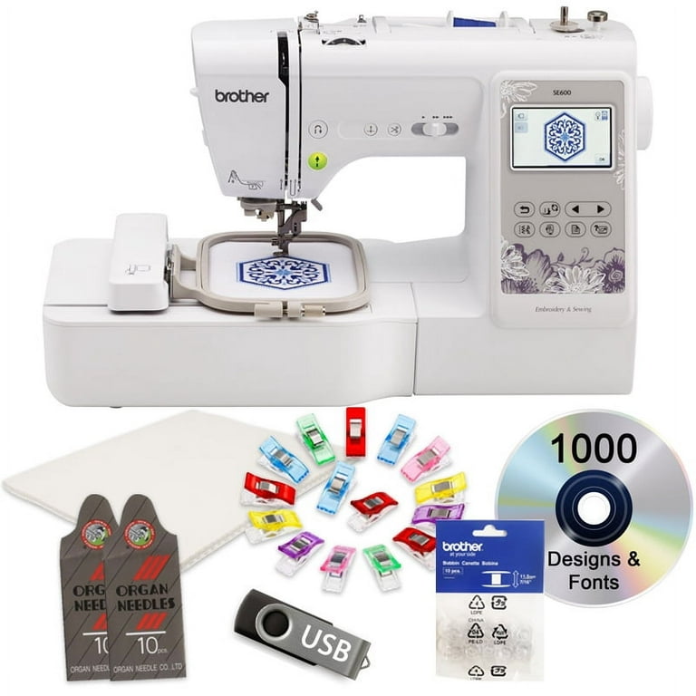 Brother SE600 Review - A Great Starter Embroidery Machine ⋆ Hello Sewing