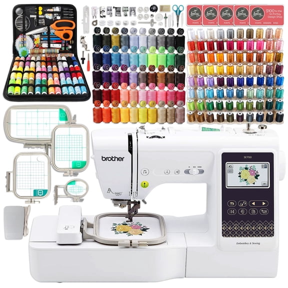 Brother SE700 Combo Embroidery & Sewing Machine All-in-One Bundle