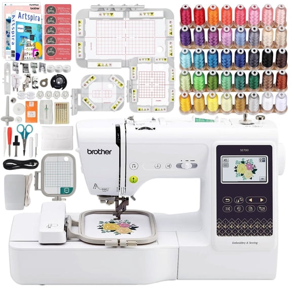 Brother SE700 Combo Embroidery & Sewing Machine with Magnetic Hoop Kit