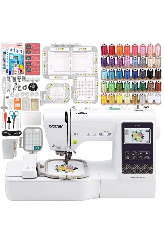 SE700 Combo Embroidery & Sewing Machine with Magnetic Hoop Kit