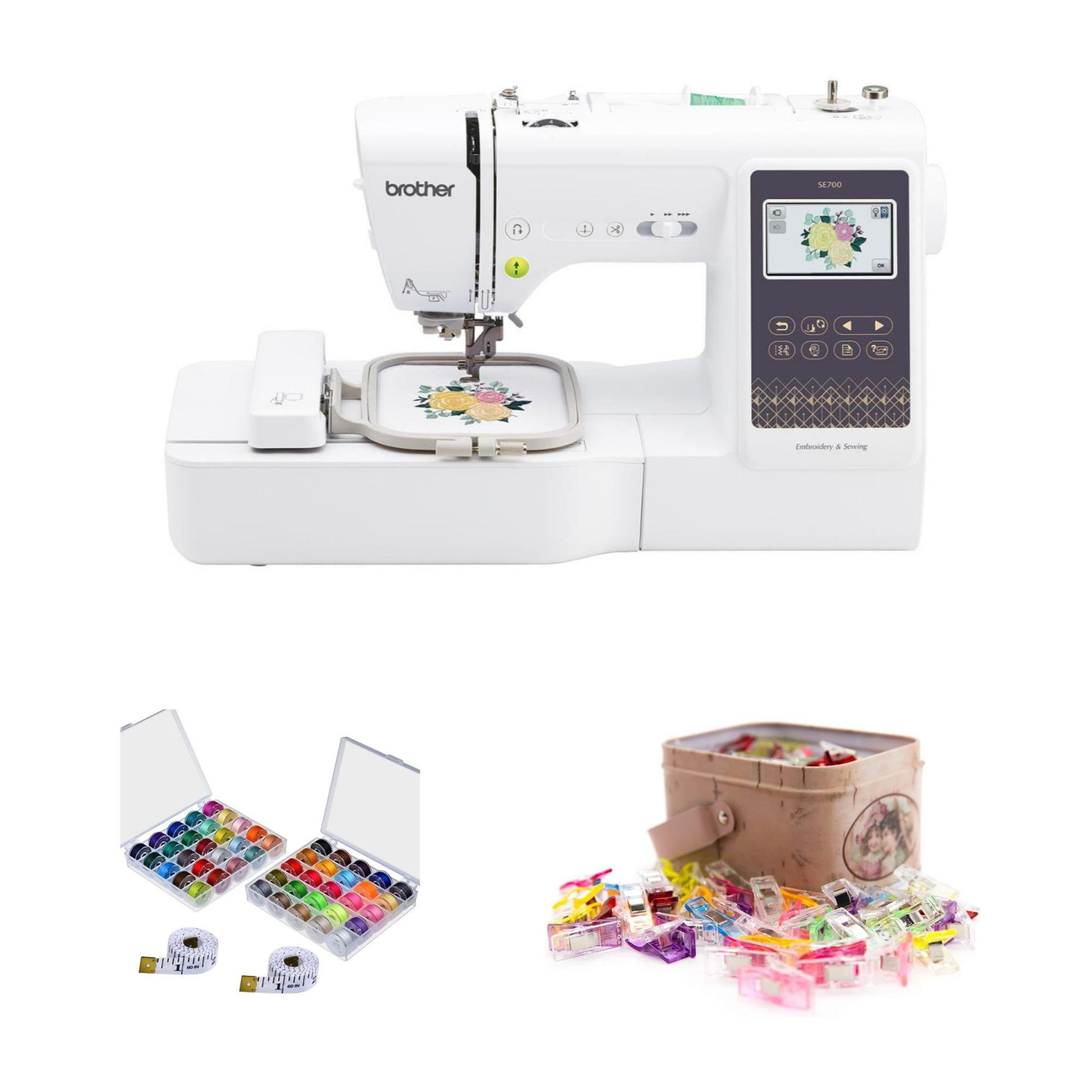 Brother SE700 Embroidery & Sewing Machine w/ Deluxe Sewing & Embroidery  Bundle 