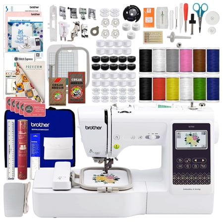 Brother SE700 Embroidery & Sewing Machine w/ Deluxe Sewing & Embroidery Bundle