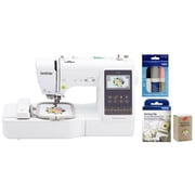 Brother SE700 Sewing and Embroidery Machine, Wireless LAN Connected, Computerized, 4 x 4 Hoop Area, 5 Sewing Feet Embellishment Pack, Premium Thread 6 Spools, 75/11 Size Embroidery Needles 100 Ct