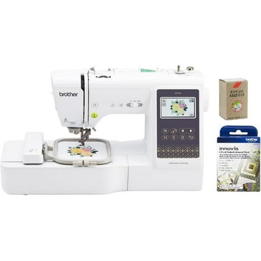 Brother SE700 Sewing and Embroidery Machine, SA5FTPKG 5-Foot Embellishment Pack and SAEMB7511 100-Piece 75/11 Embroidery Needles