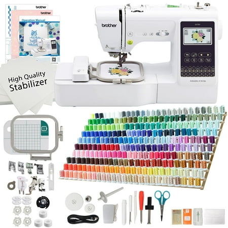 Brother SE700 Sewing and Embroidery Machine with Exclusive 260 Embroidery Thread Bonus Bundle