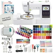 Brother SE700 Sewing and Embroidery Machine with Exclusive 50 Sewing Spools plus 50 Pre-Wound Bobbins and Case and 40 Embroidery Thread Bonus Bundle
