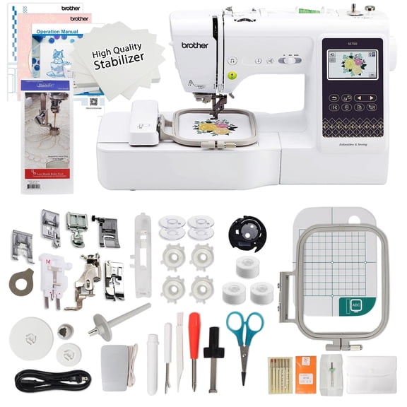 Brother SE700 Sewing and Embroidery Machine with Exclusive Startup plus Quilting Starter Bonus Bundle