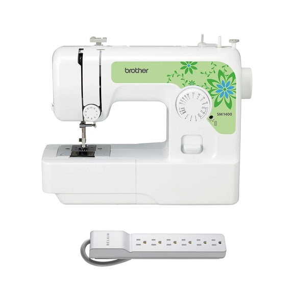 Brother SM1400 14-Stitch Sewing Machine w/ 6-Outlet Surge Protector