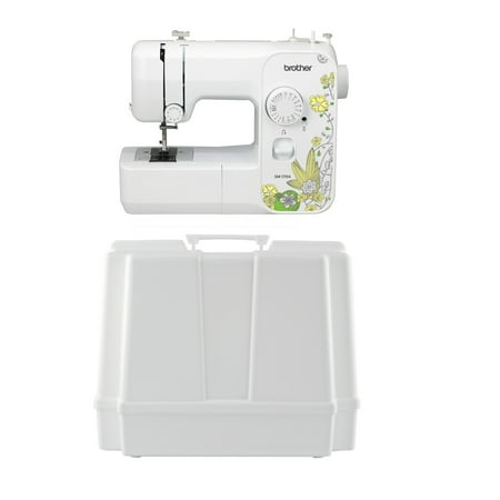 Brother SM1704 17-Stitch Free Arm Sewing Machine and A Hard Case for Carrying and Storage
