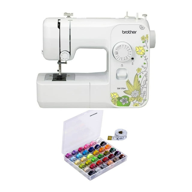 Brother SM1704 17Stitch Lightweight Sewing Machine (White) with 36