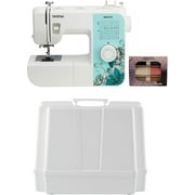 Brother SM3701 37-Stitch Free Arm Sewing Machine, 5300A Hard Plastic Storage and Carry Case, SASC706 6-Piece Pacesetter Sewing Thread Included
