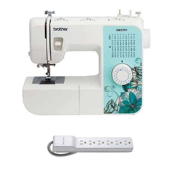 Brother SM3701 37-Stitch Sewing Machine w/ 6-Outlet Surge Protector