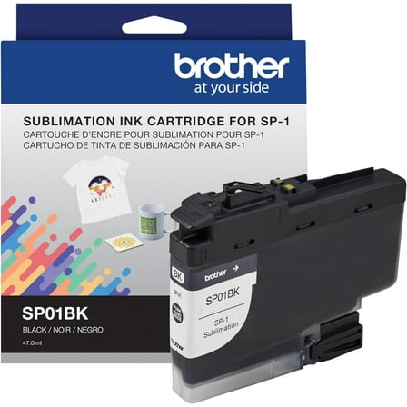 Brother Genuine Sublimation Ink Cartridge, SP01BKS, Black, Standard Yield, 1 Piece