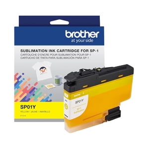 Brother SP01YS Sublimation Ink Cartridge, Genuine Yellow Sublimation Ink, Standard Yield, 1 Cartridge, Sold without Manufacturer Warranty