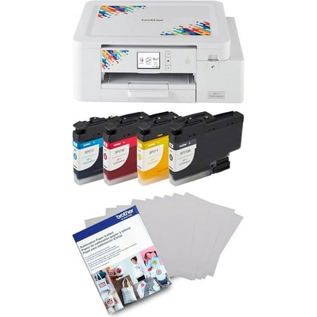 Brother SP1 Artspira Sublimation Printer, 4-Color Sublimation Ink Cartridge Set, and 100 Sheets Sublimation Paper