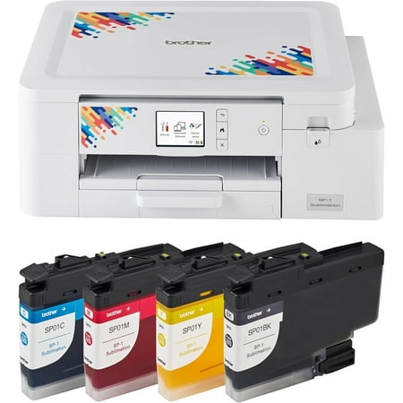 Brother SP1 Artspira Sublimation Printer and 4-Color Sublimation Ink Cartridge Set