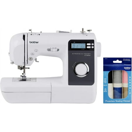 Brother ST150HDH Strong & Tough Sewing Machine, 50 Built-in Stitches, Premium Sewing Thread 6-Pack Included