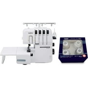 Brother ST4031HD Strong & Tough Serger Machine, 1,300 Stitches Per Minute, and ETSERGSTR Premium Serger Thread Assortment