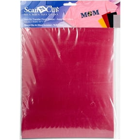 Brother ScanNCut 8.5"X11" Iron-On Transfer Flock Sheets-Assorted-Yellow, Red, Black, Gray