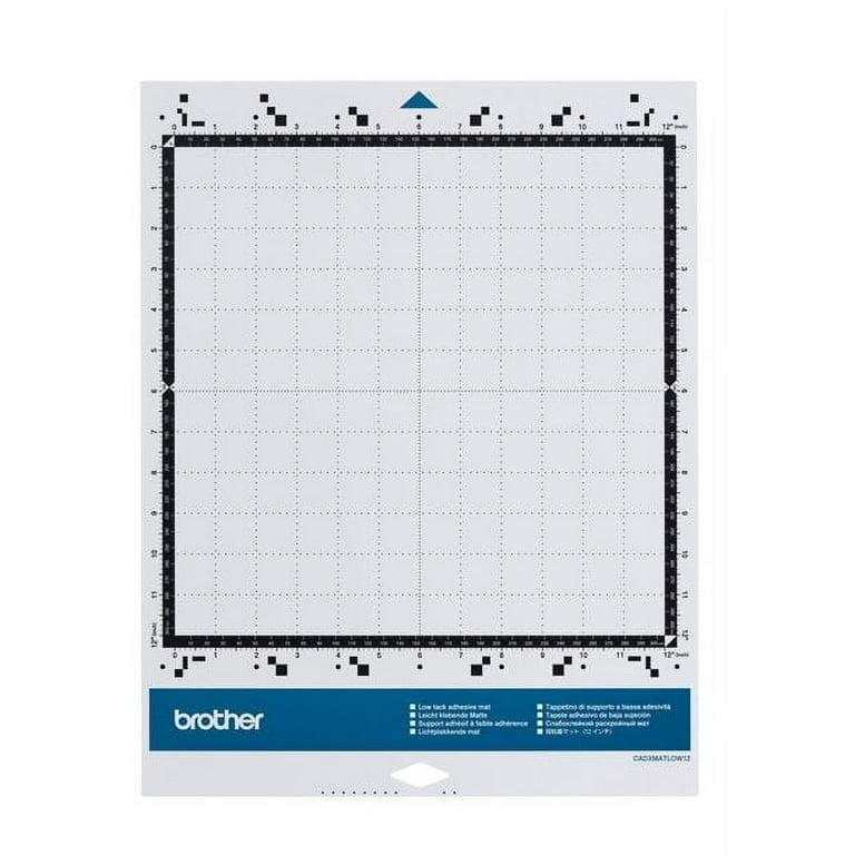 Brother ScanNCut Low Tack Adhesive Mat 12 x 12 inch CADXMATLOW12
