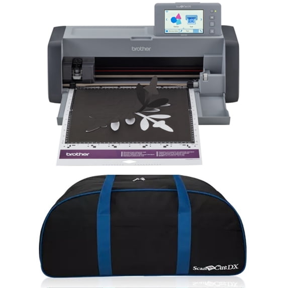 Brother ScanNCut SDX125EGY Electronic DIY Cutting Machine with Scanner Plus CADXDUFFLEG Duffle Bag