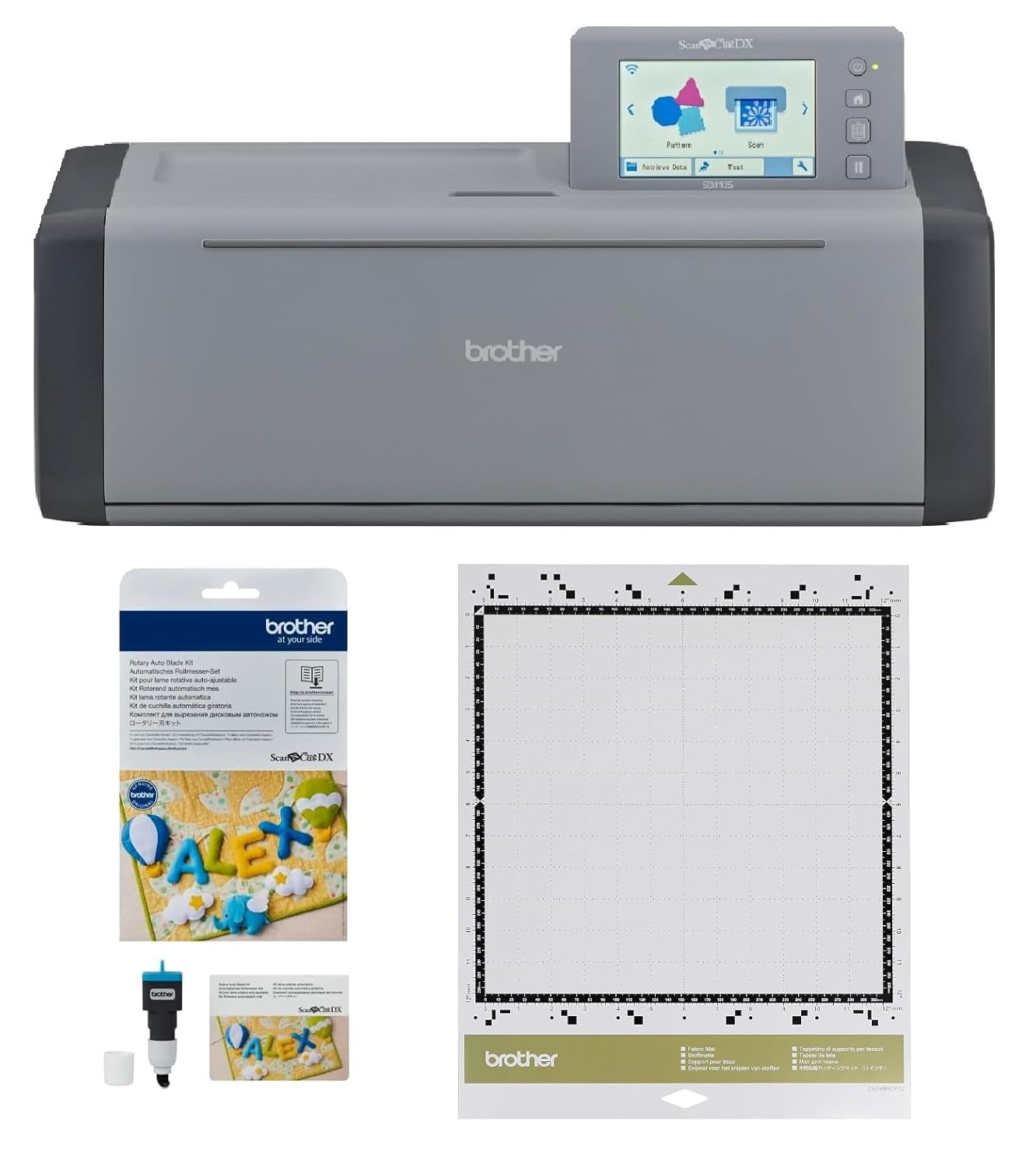 Brother ScanNCut SDX125EGY Electronic DIY Cutting Machine with Scanner ...