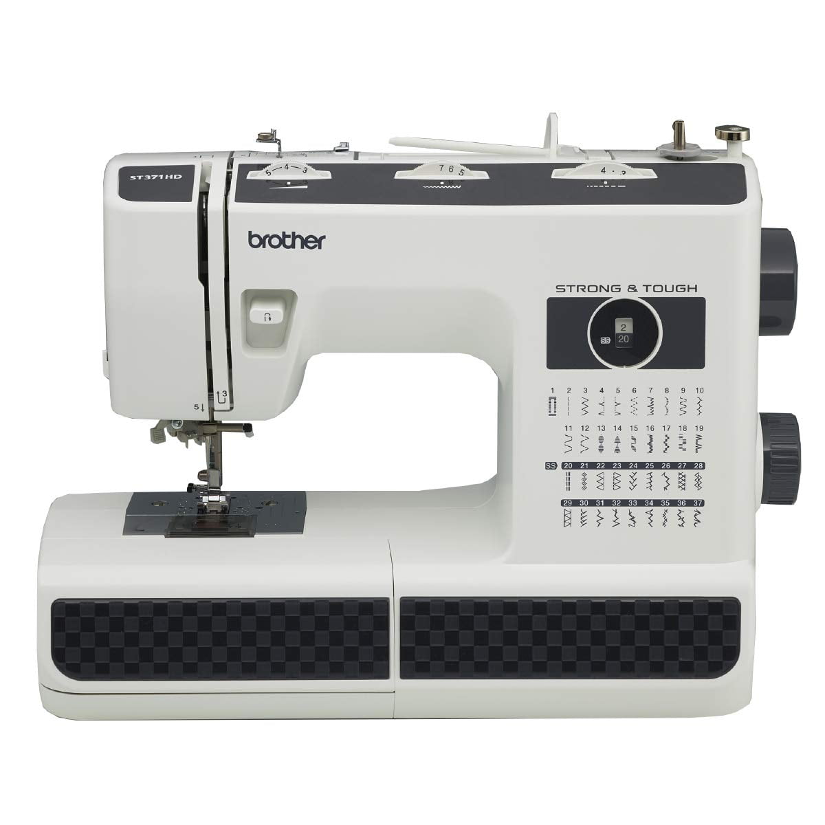 Brother Sewing Machine, ST371HD, 37 Built-in Stitches, 6 Included Sewing Feet, Free Arm Option C42