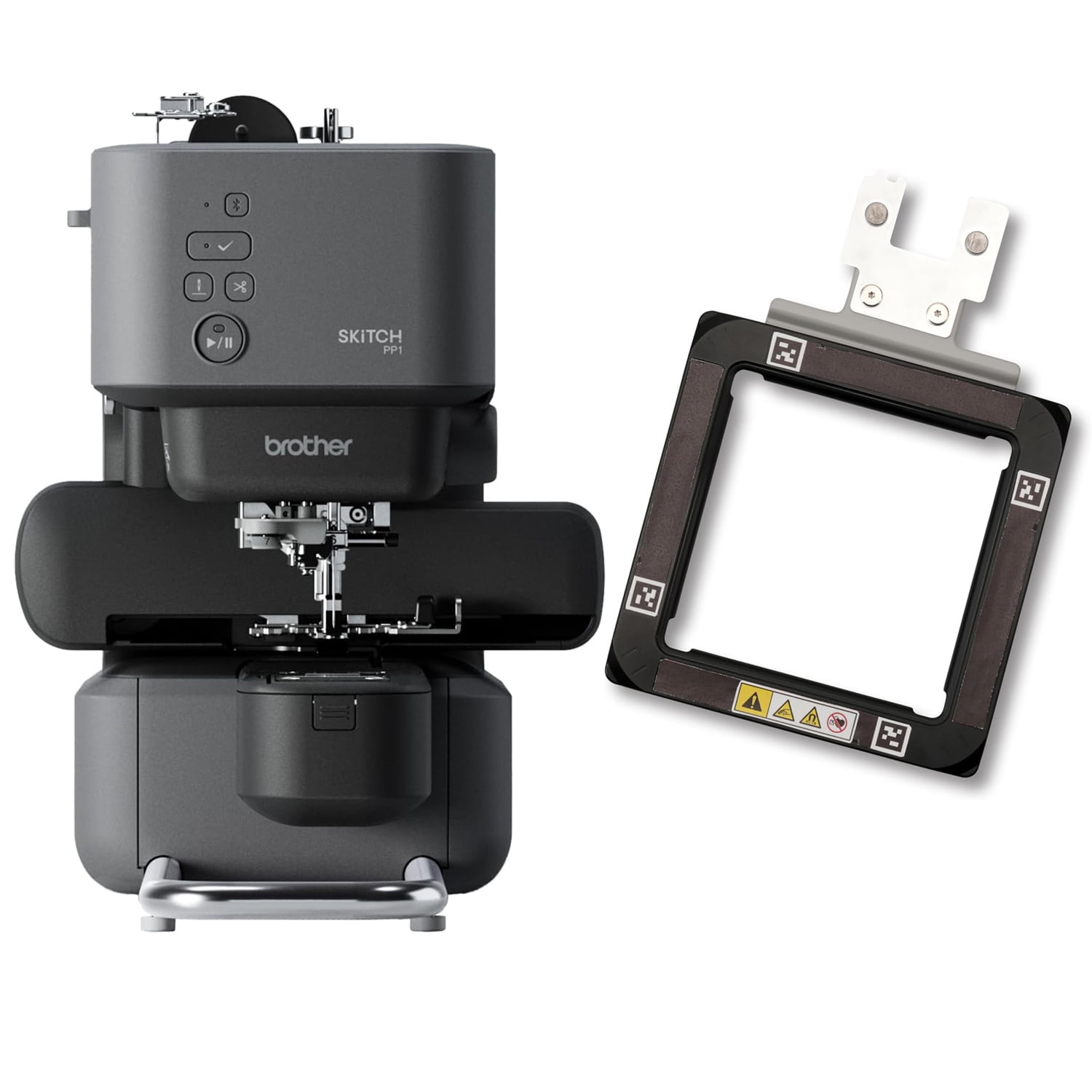 Brother Skitch PP1 Single Needle Artspira Embroidery Machine with Magnetic Hoop Bundle