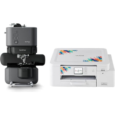 Brother Skitch Single-Needle Embroidery Machine and SP1 Sublimation Printer