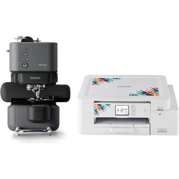 Brother Skitch Single-Needle Embroidery Machine and SP1 Sublimation Printer