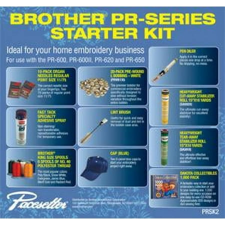 Brother Starter Kit for PRS100, PR600-PR1050x, and Babylock Embroidery Machines PRSK2