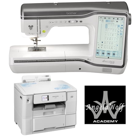 Brother Stellaire Innov-is XJ2 Sewing and Embroidery Machine + Bonus Brother PrintModa Fabric Printer HLJF1