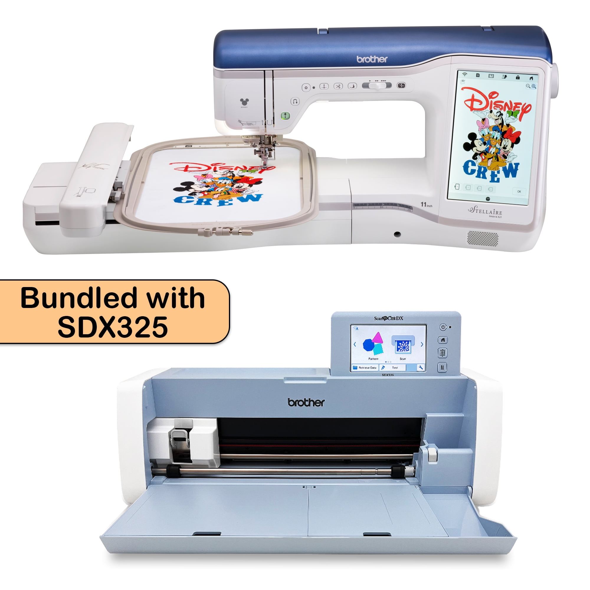 Brother Stellaire Innovis XJ1 Computerized Sewing and Embroidery Machine  with Free Brother ScanNCut SDX325
