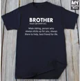 thumbnail image 1 of Brother T-Shirt Birthday Gift For Brother Funny Brother Shirt Brother Definition Unisex S-5XL Hot Trending Shirt, Vintage Birthday Gift, 1 of 3