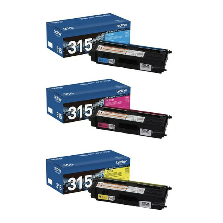 Brother TN-315 High Yield Toner Cartridge Set Colors Only (CMY