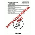 thumbnail image 1 of Brother TN-845A Sewing Machine Owners Instruction Manual, 1 of 1